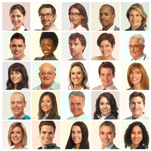 photos of office workers