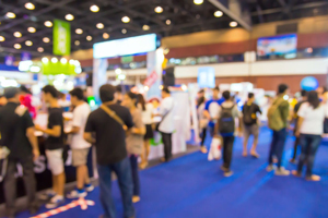 blurred photo from an exhibition
