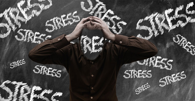 Stressed man