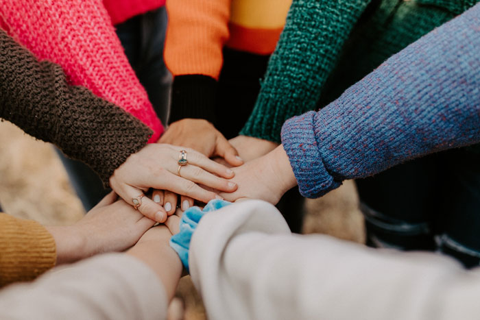 hands linked